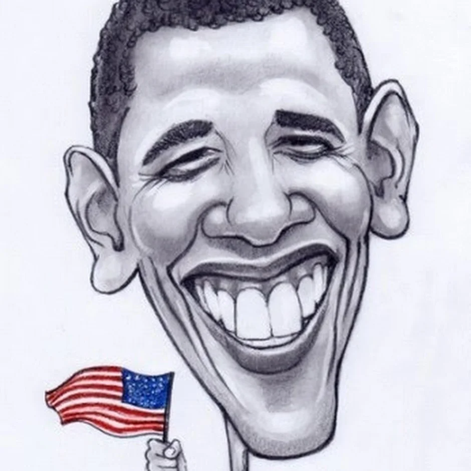 Сатирический портрет 6. Карикатурные портреты Обамы. Сатирический образ Барак Обама. Барак Обама шарж. Барак Обама сатирический портрет.