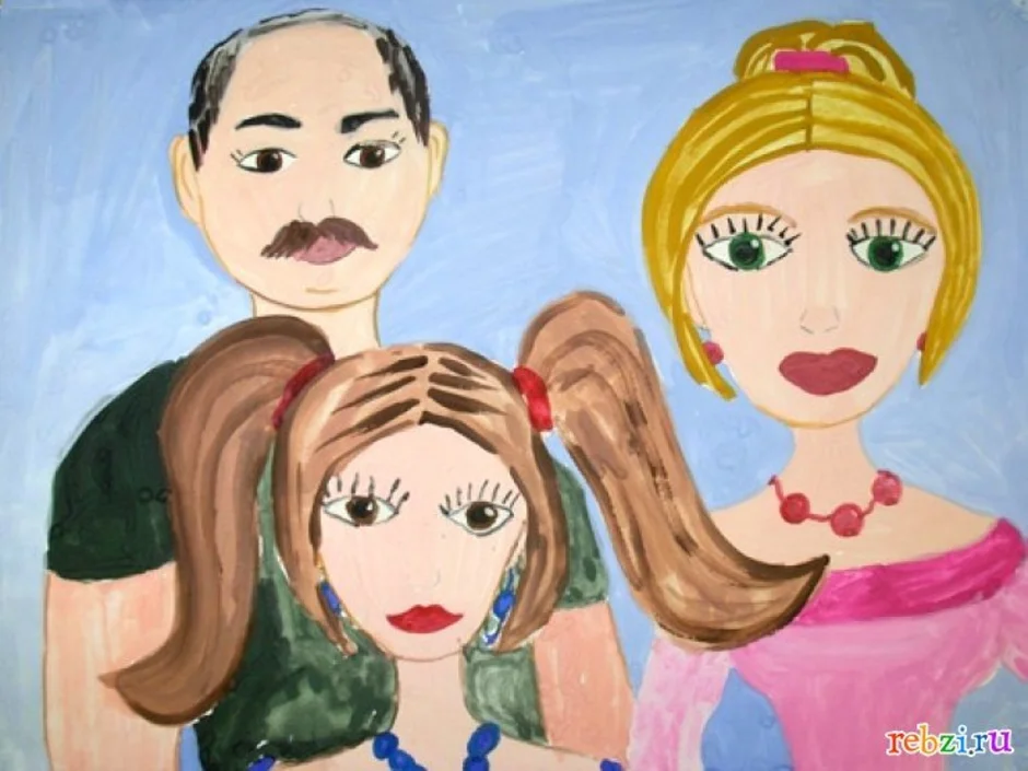 Моя мама младше папы. Рисунок моя семья. Рисунок на тему моя семья. Детские рисунки семьи. Портрет моя семья.