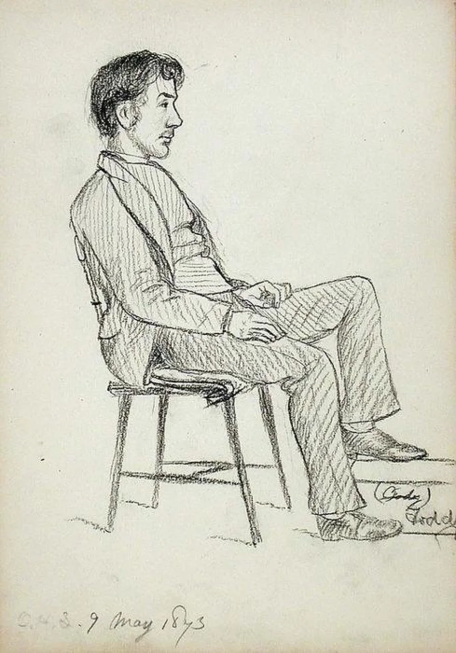 Рисование сидящего человека