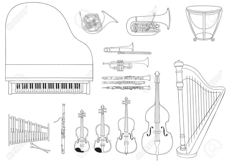 Рисунок инструмента симфонического оркестра 2 класс