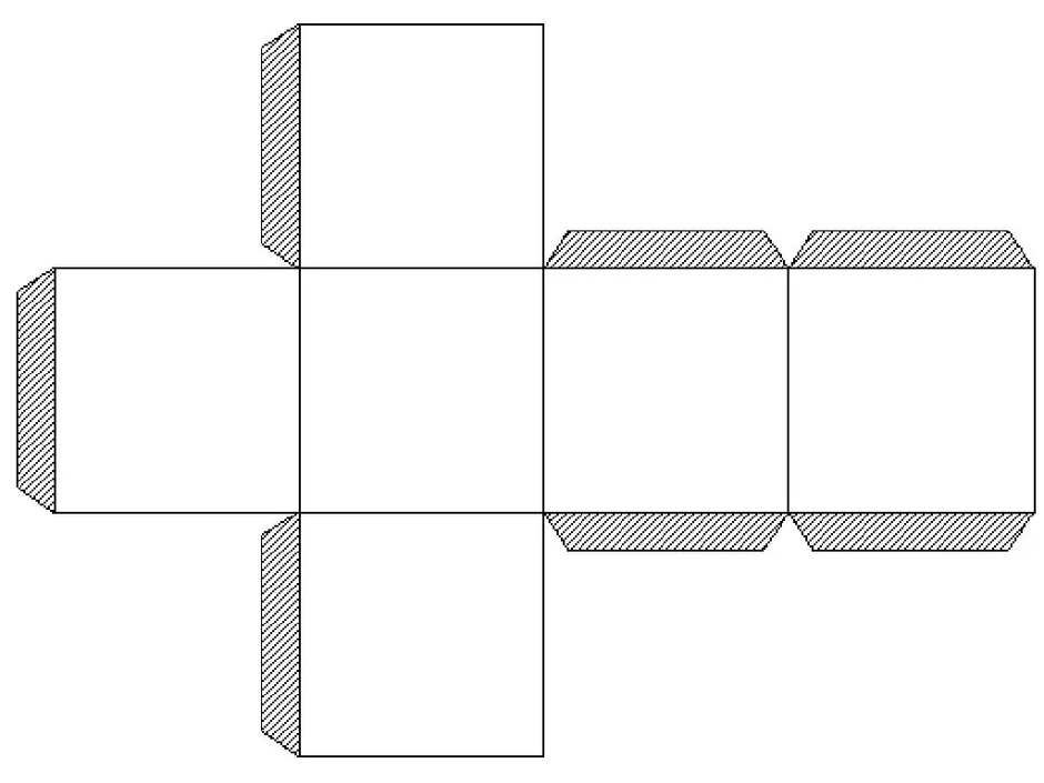 Кубик нарисовать и склеить