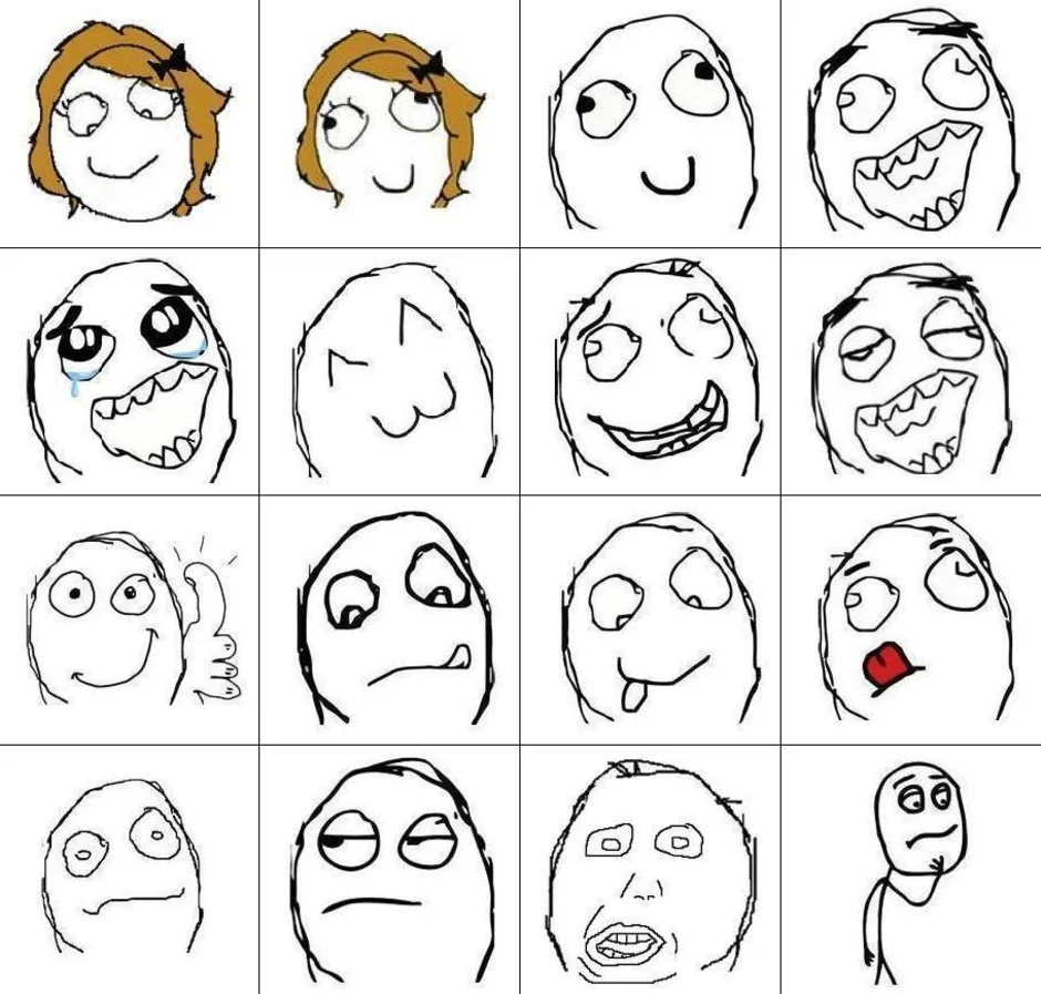Лица из мемов. Смешные лица рисунки. Мемы рисунки. Смешные нарисованные лица. Картинки для мемов.
