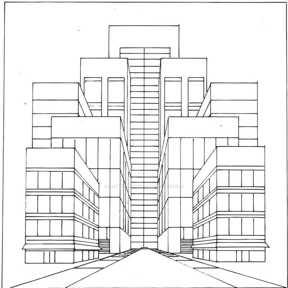 Современная архитектура легко. Эскиз современного города. Современные здания карандашом. Архитектурные сооружения карандашом. Эскиз современного здания.