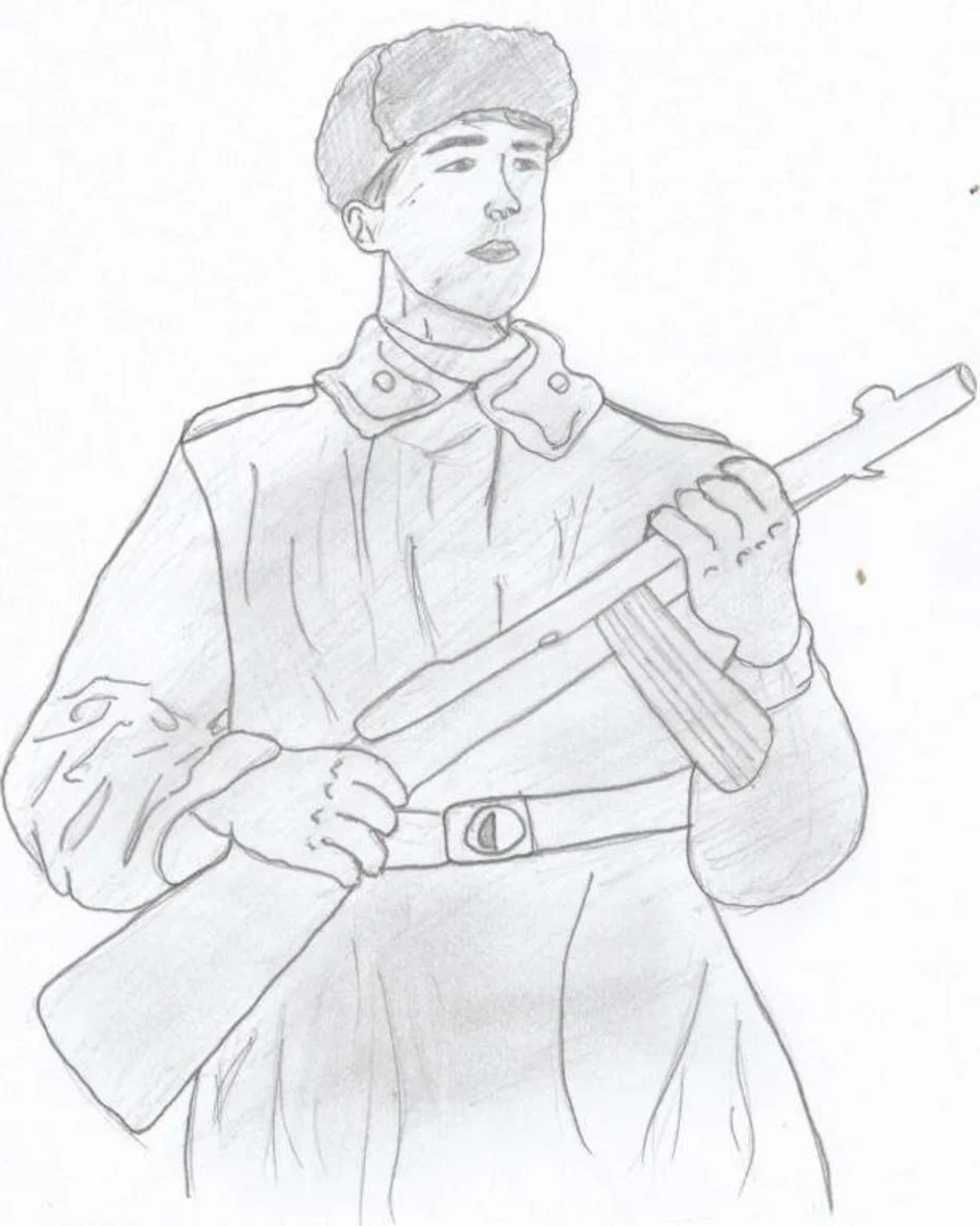 Военный рисунок карандашом легкий. Рисунок на военную тему карандашом. Рисунок солдату. Солдат карандашом. Солдат рисунок для срисовки.