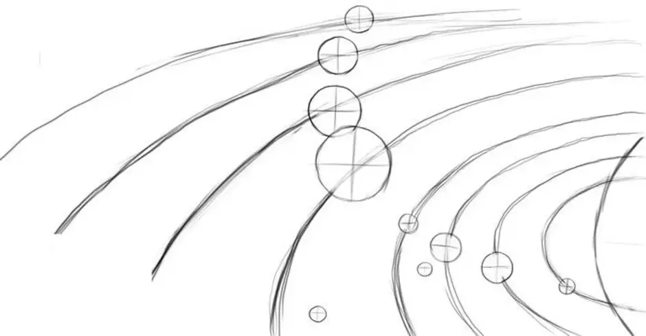 Как нарисовать солнечную систему карандашом легко и красиво