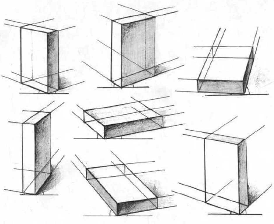 Как рисовать предметы в перспективе