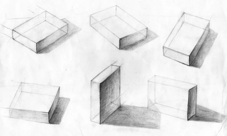Как рисовать предметы в перспективе