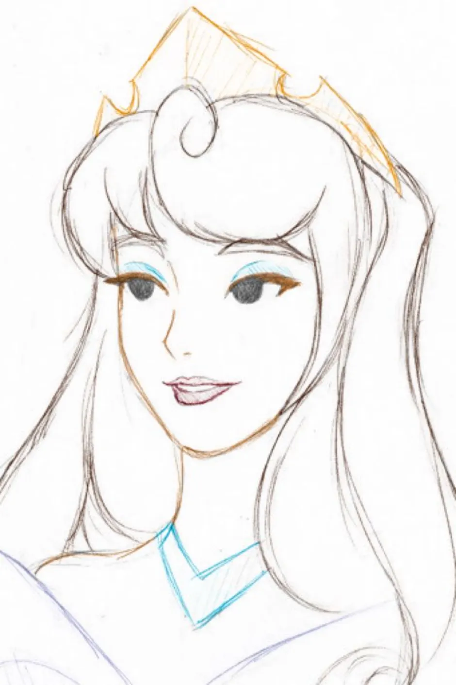 Легкая принцесса. Принцесса рисунок карандашом. Принцесса Дисней карандашом легко. Принцессы карандашом для срисовки.