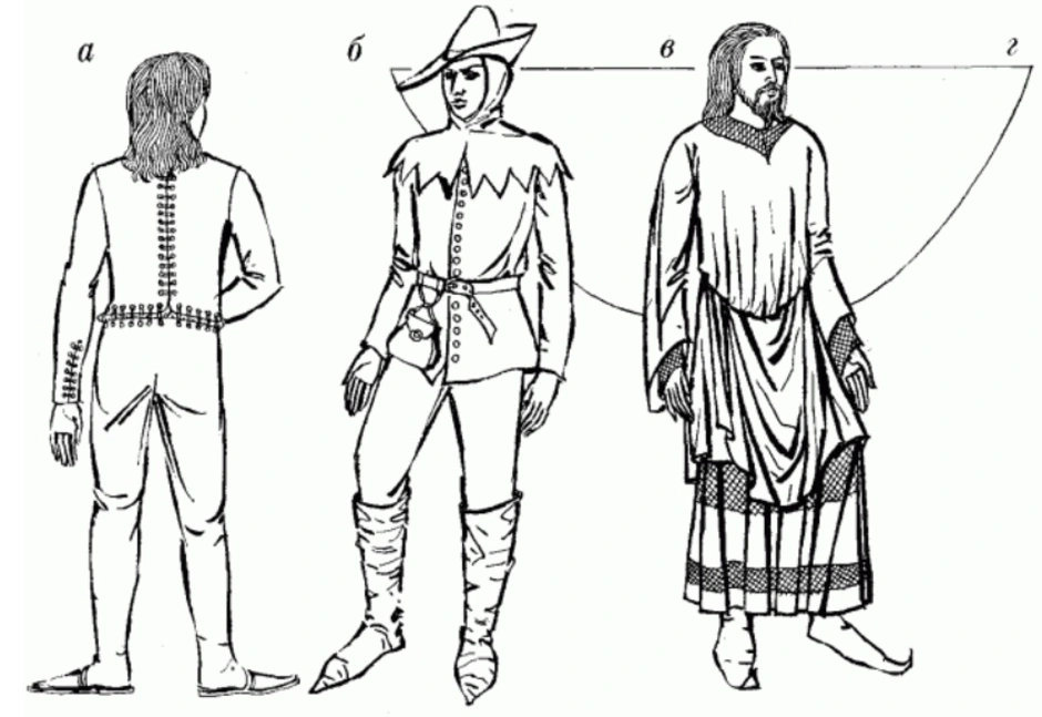 Рисунок мужского и женского костюма. Набросок средневекового костюма. Эскиз мужского костюма средневековья. Средневековые Наряды эскиз. Зарисовка мужского костюма средневековья.