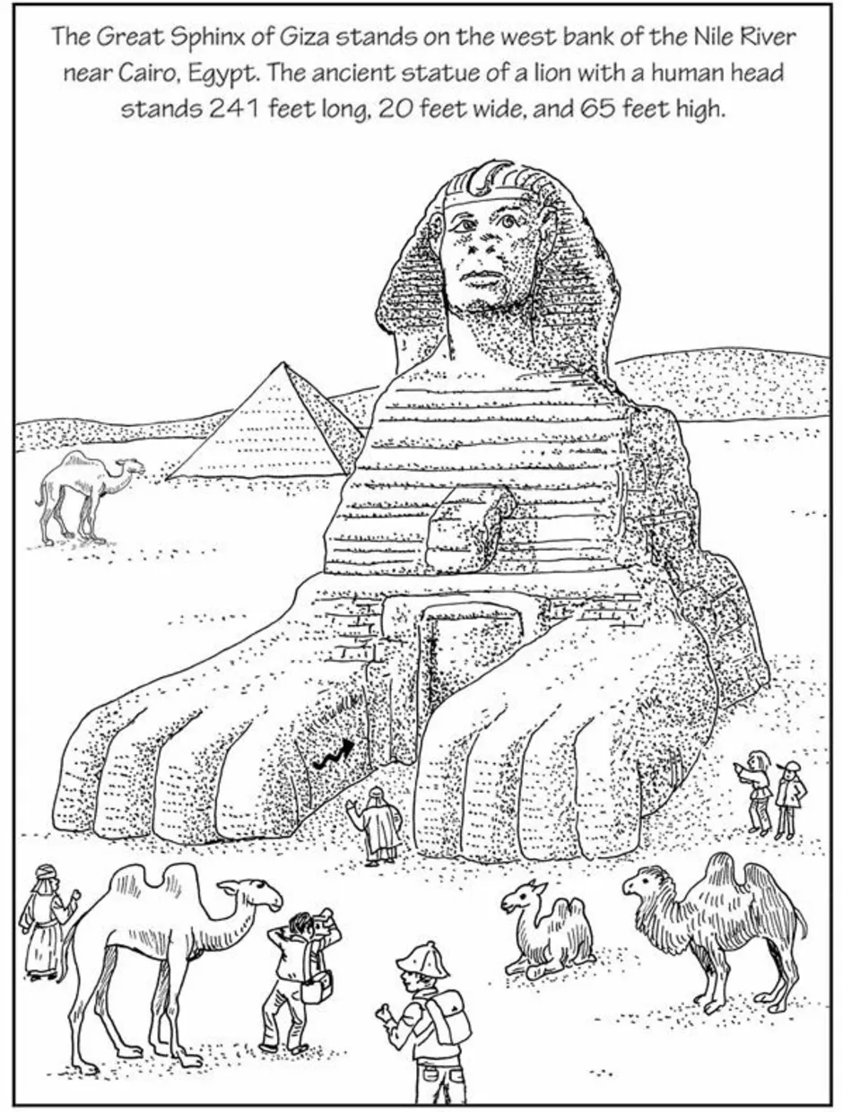 картинки сфинкса в египте для срисовки