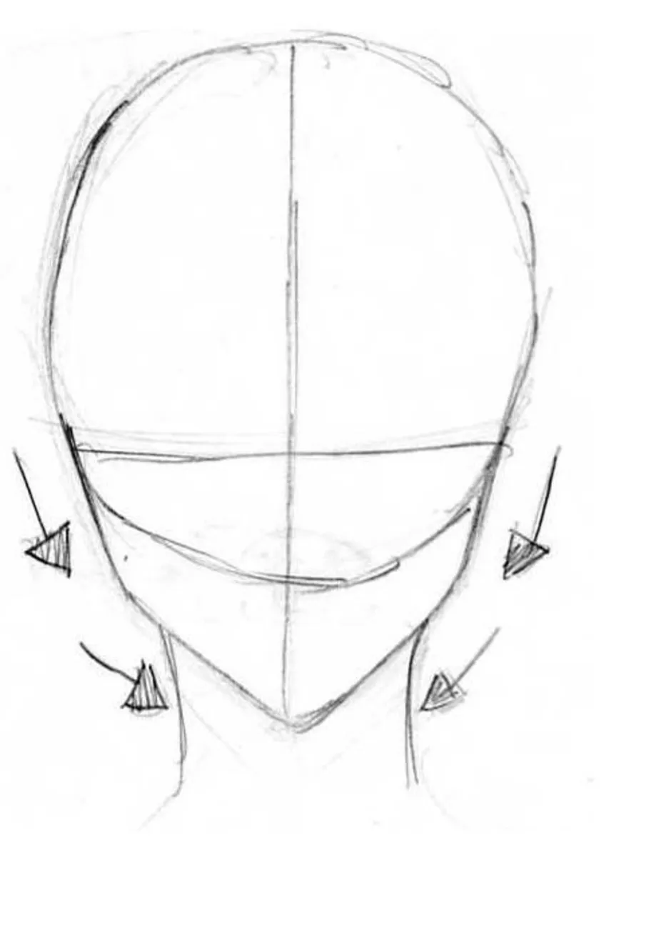 Голова рисунок легко. Голова для срисовывания. Голова для срисовки. Аниме голова для срисовки. Форма лица карандашом для срисовки.