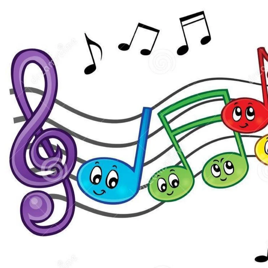 Музыкальная мелодия для детей. Веселые нотки. Нотки для детей. Цветные нотки для детей. Картинки весёлые нотки цветные для детей.