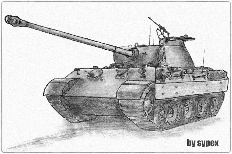 Т 34 рисунок легкий