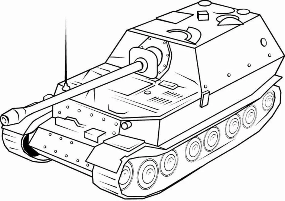 Рисунок танка детям