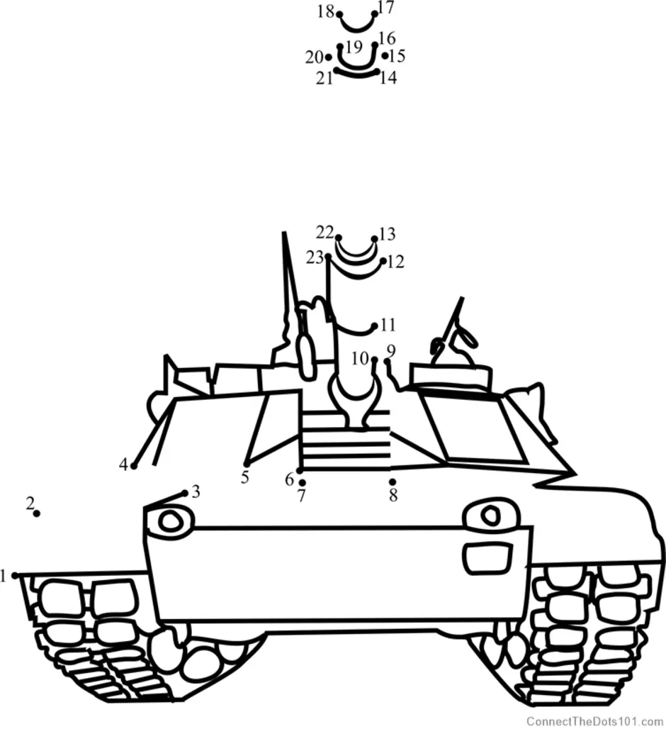 Вид танка спереди рисунок