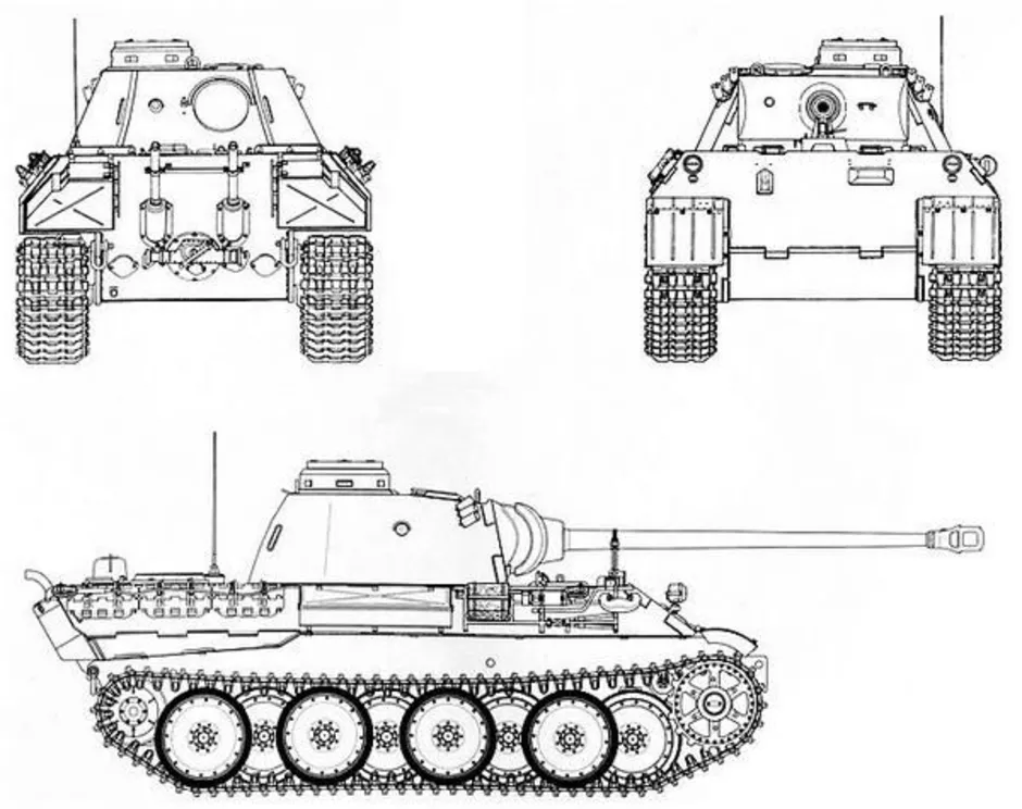 Танк спереди рисунок