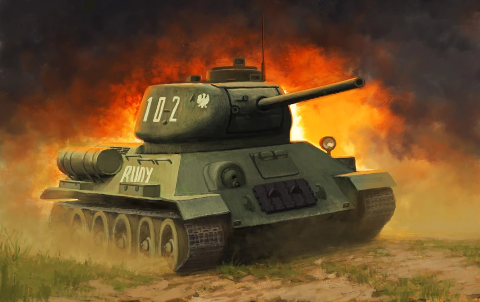 Фото танка т 34 рисунок