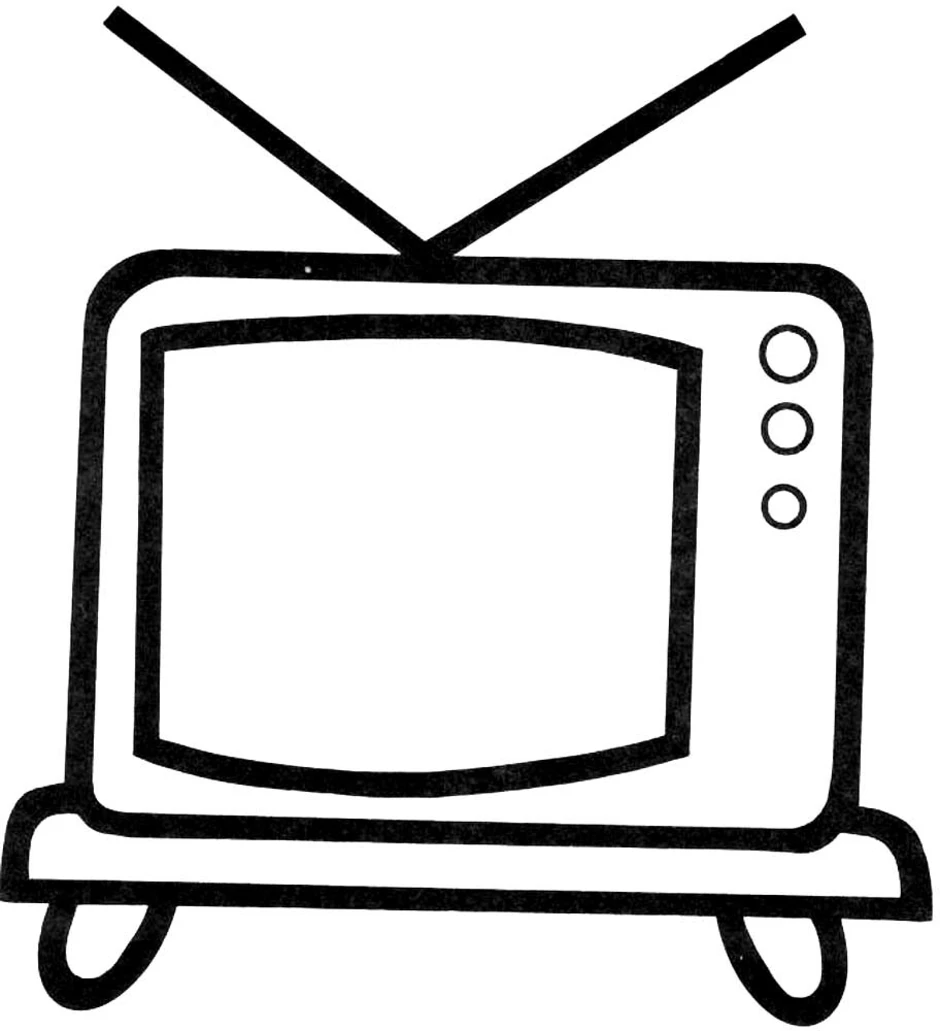 Рисунок тв мена 3.0. Раскраска телевизор. Телевизор раскраска для малышей. Телевизор для детей. Телевизор карандашом.