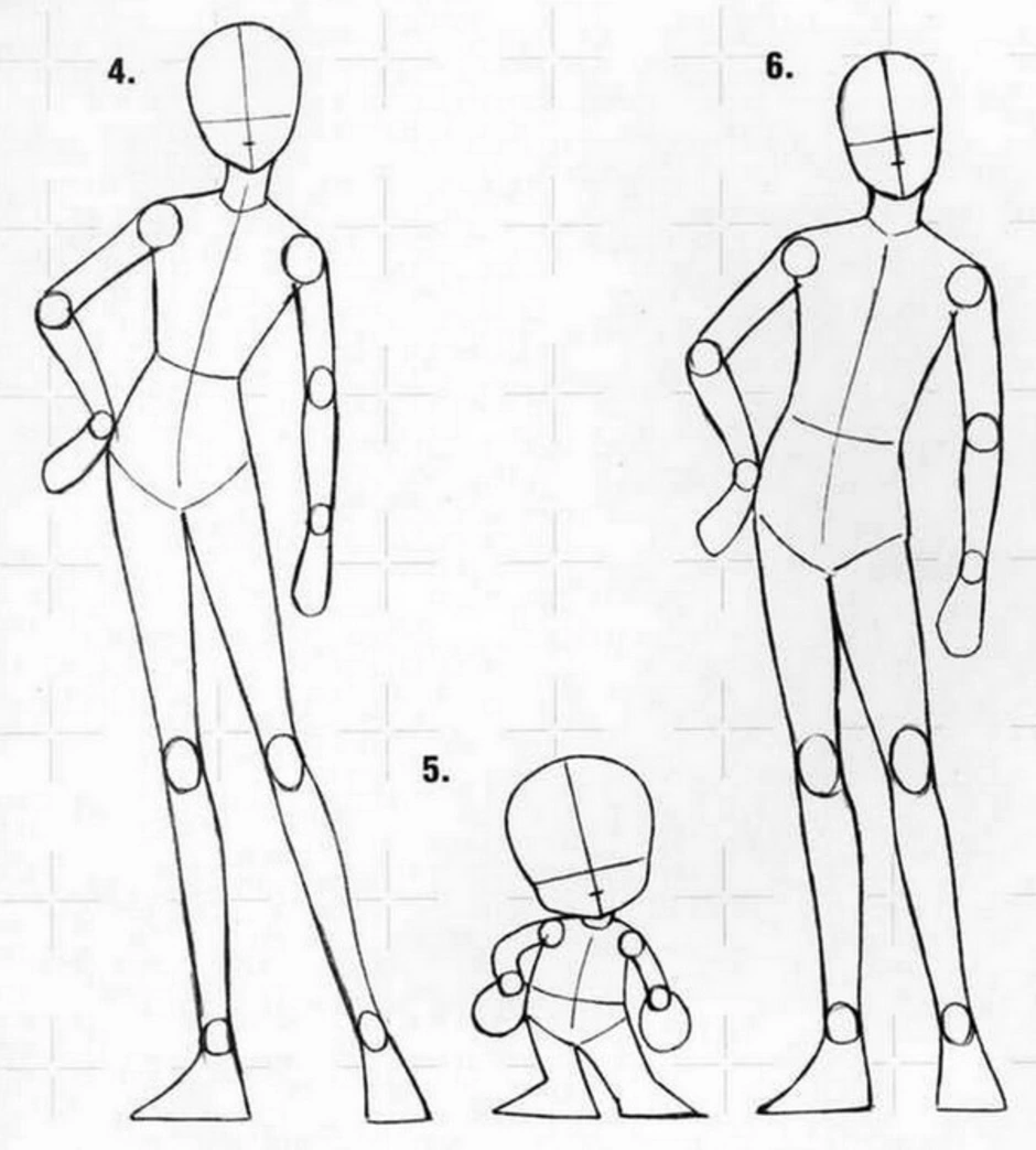 как рисовать мангу их тело фото 109