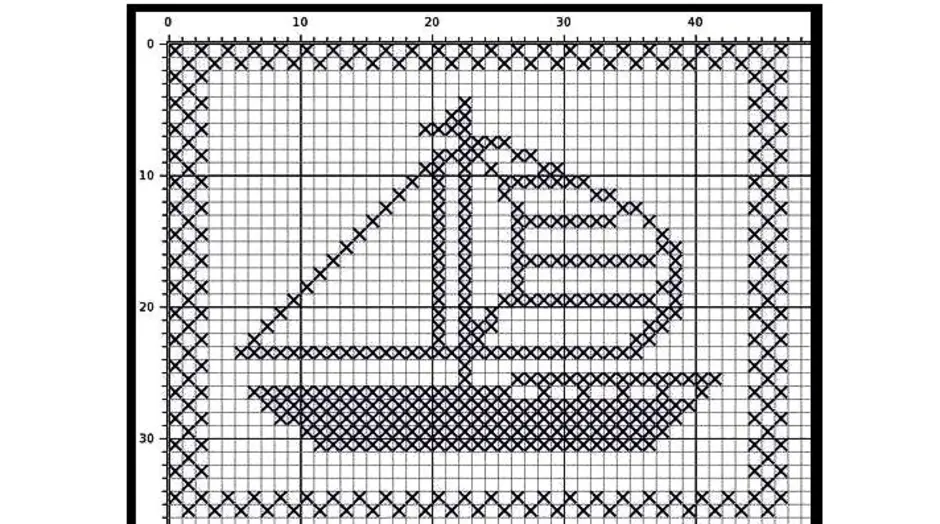 Кораблик крючком схема