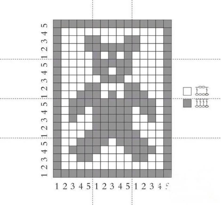 Плед мишка крючком схема