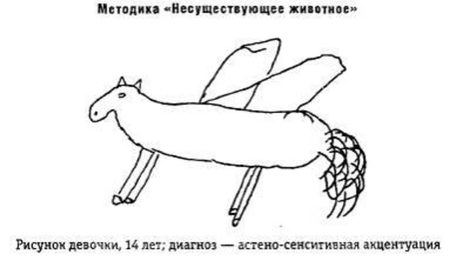 Методика рисунок несуществующего животного рнж область применения краткая характеристика