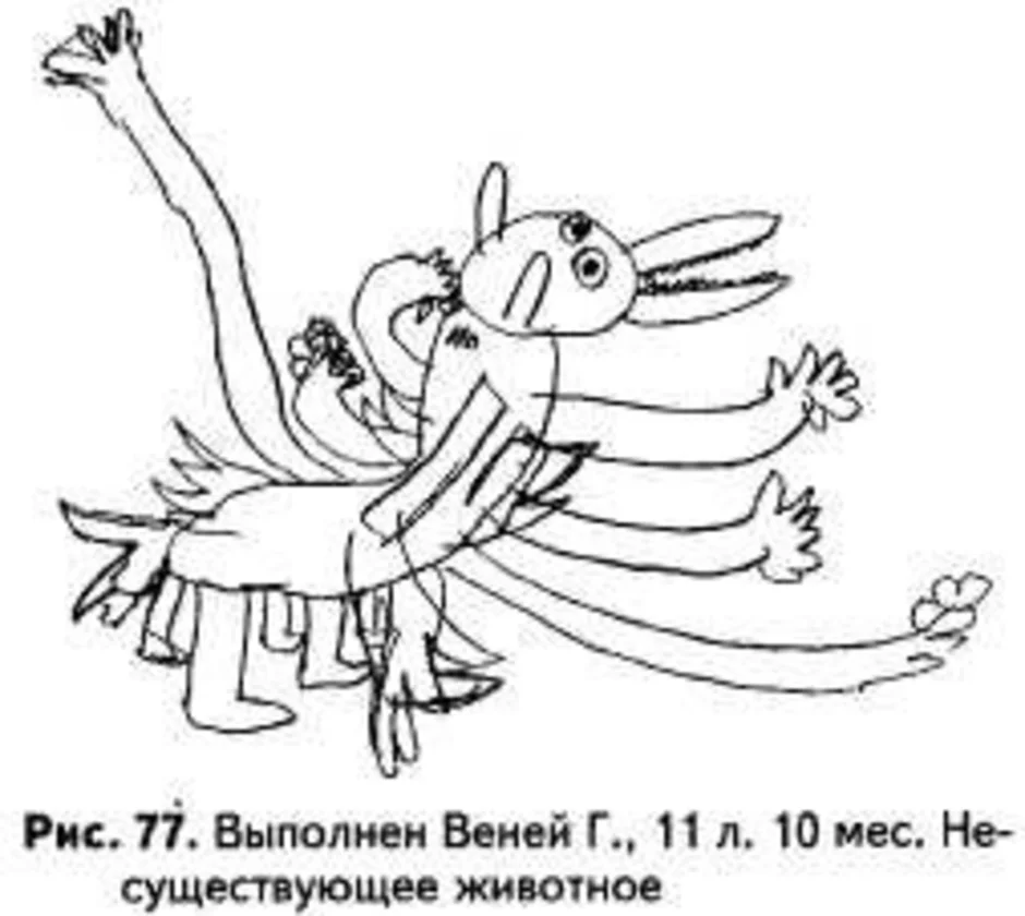 Рисунок несуществующее животное интерпретация для психологов примеры