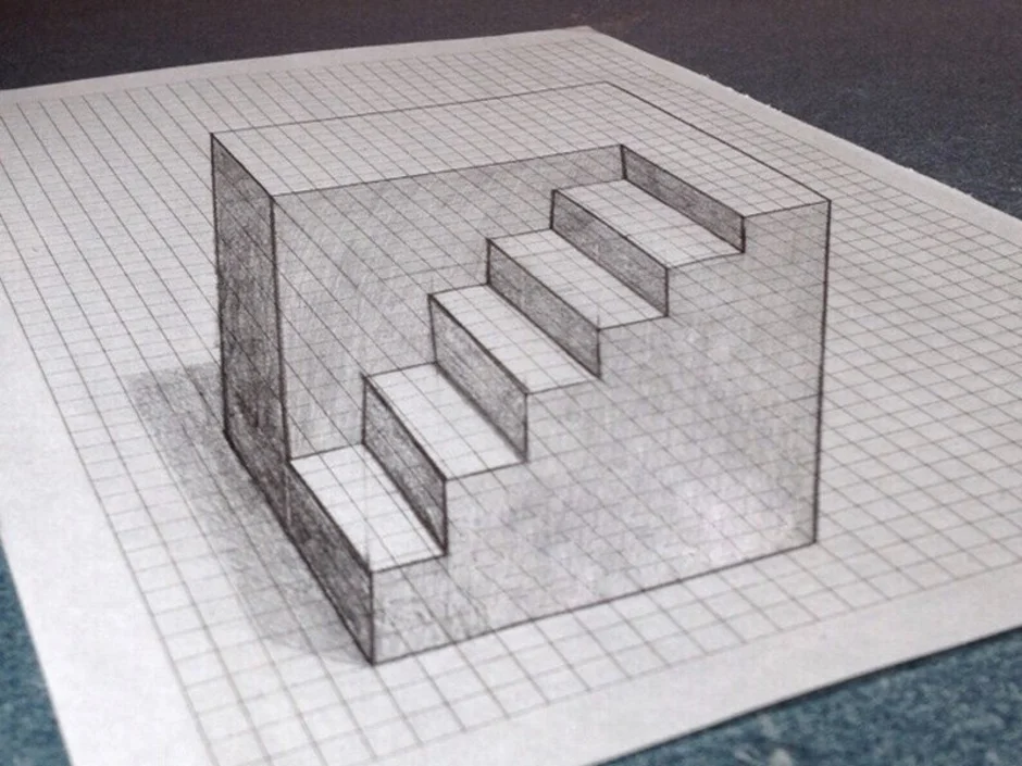 Объемные рисунки карандашом