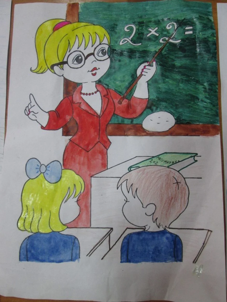 Рисунки в школу учителю