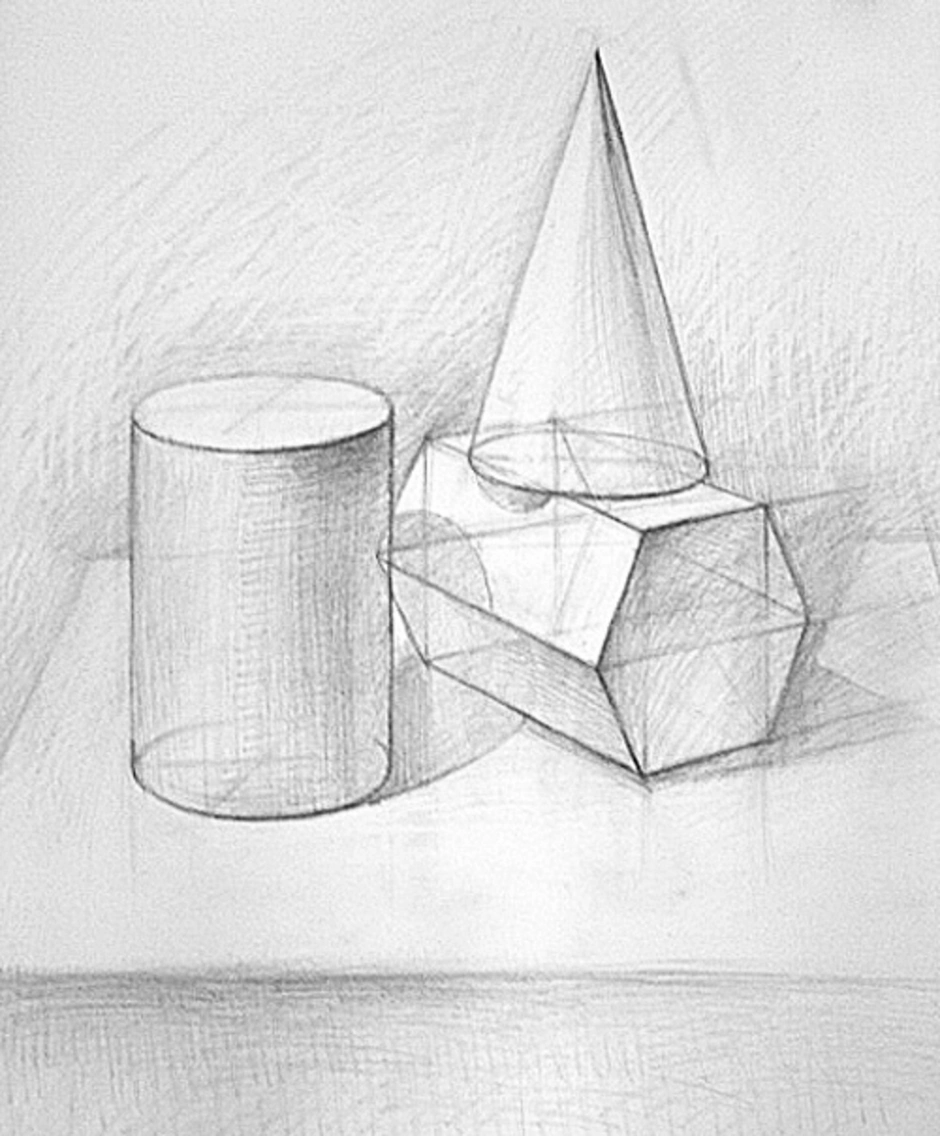 геометрические фигуры картинки карандашом