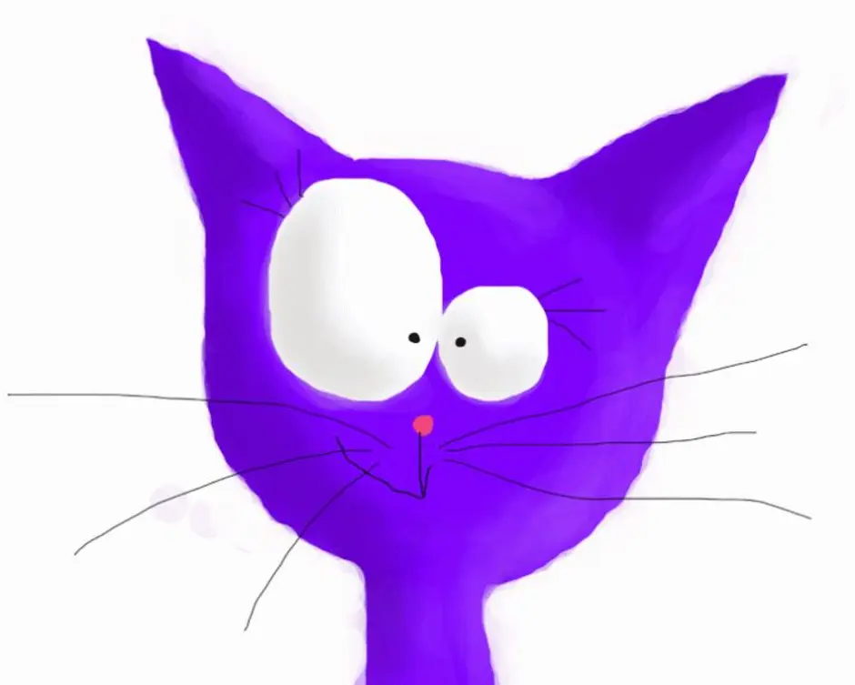 Фиолетовый кот из попи. Фиолетовый кот. Фиолетовые коты. Фиолетовая кошка. Фиолетовые рисунки.
