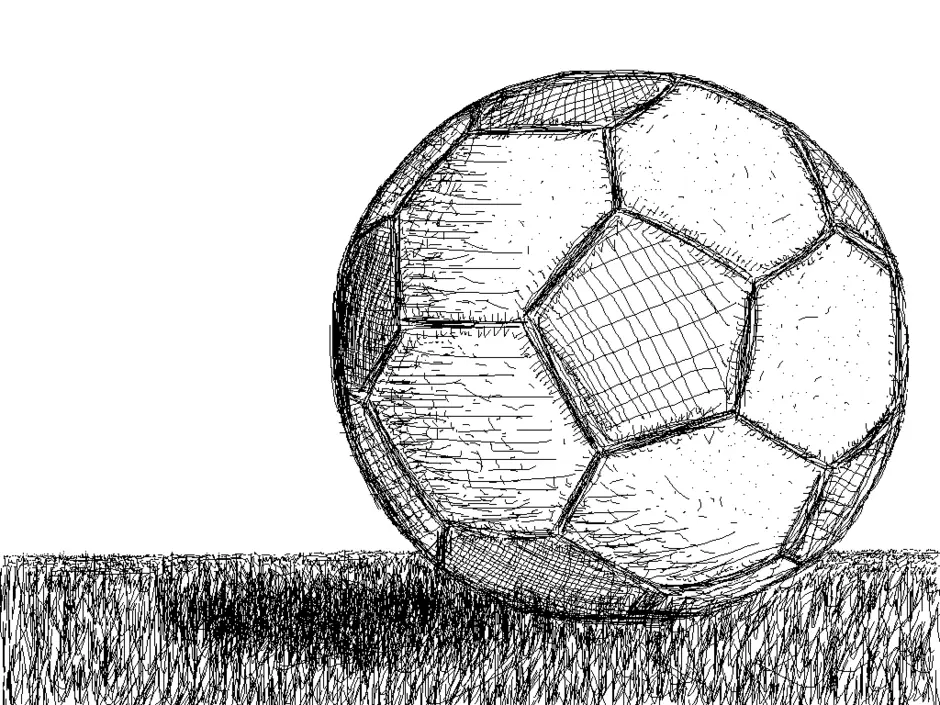 Футбол Рисунок Карандашом (55 Фото)