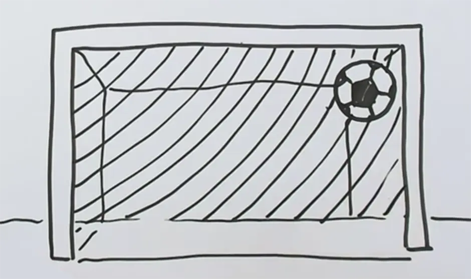 Нарисовать ворота легко. Футбольные ворота карандашом. Нарисовать футбольные ворота. Футбольные ворота рисовать. Срисовки футбольных ворот.