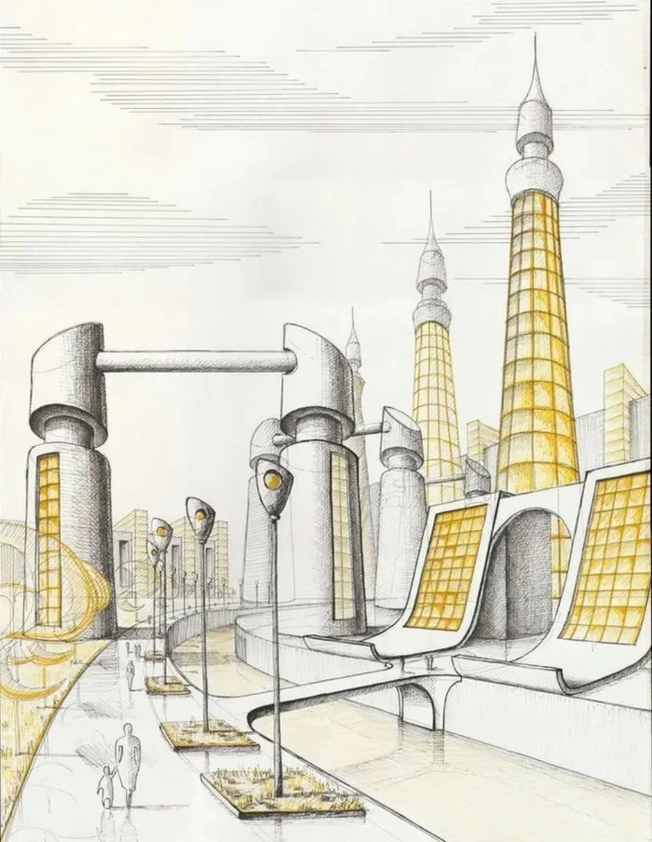 Фантастический город рисунок на изо 2 класс
