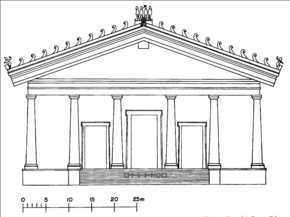 Древнегреческий храм рисунок 4 класс