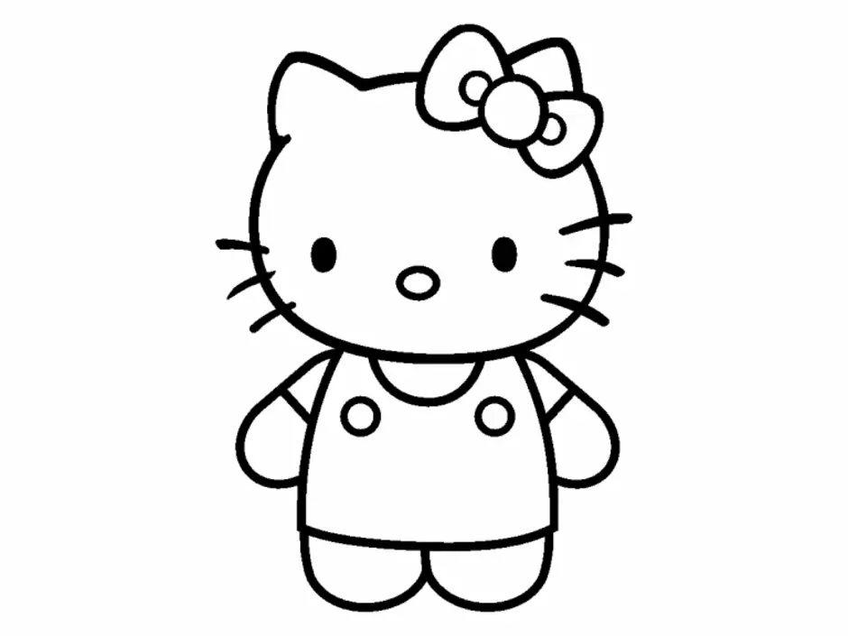 Как нарисовать hello kitty картинки