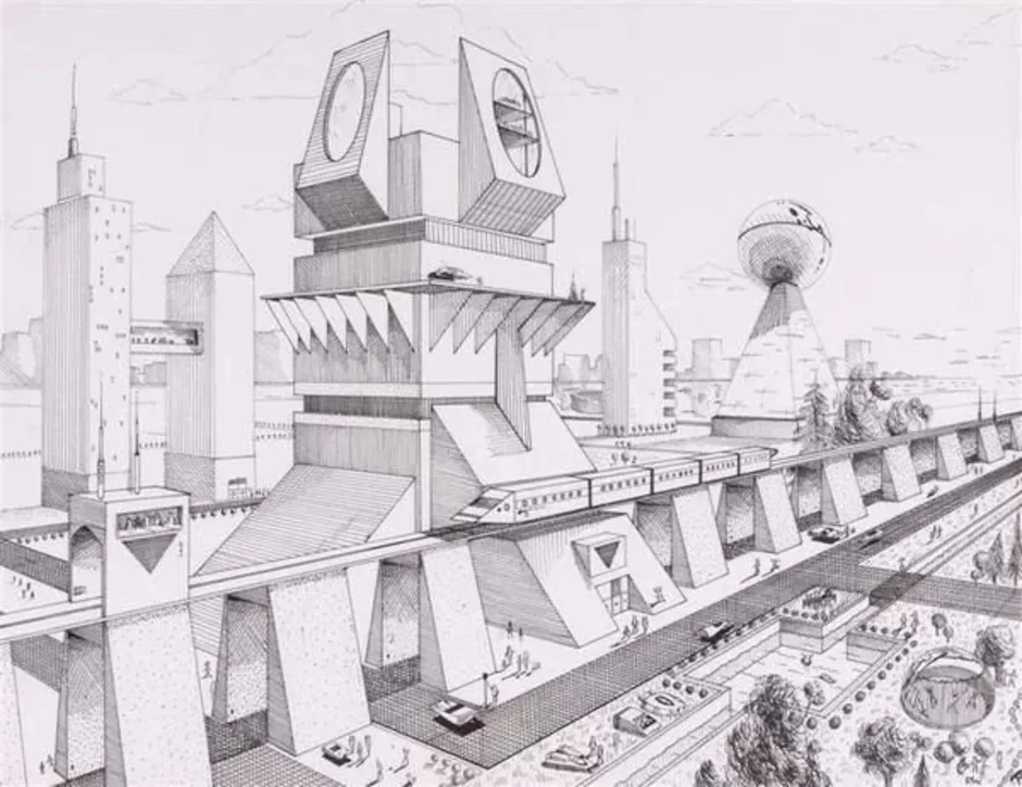Проект по изо 6 класс на тему городской пейзаж будущего