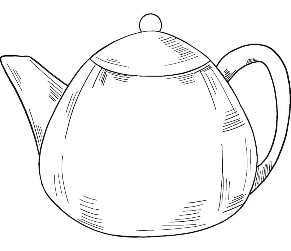 Рисунок чайника. Чайник раскраска. Чайник разукрашка. Заварочный чайник раскраска. Раскраска чайник и чашка для детей.