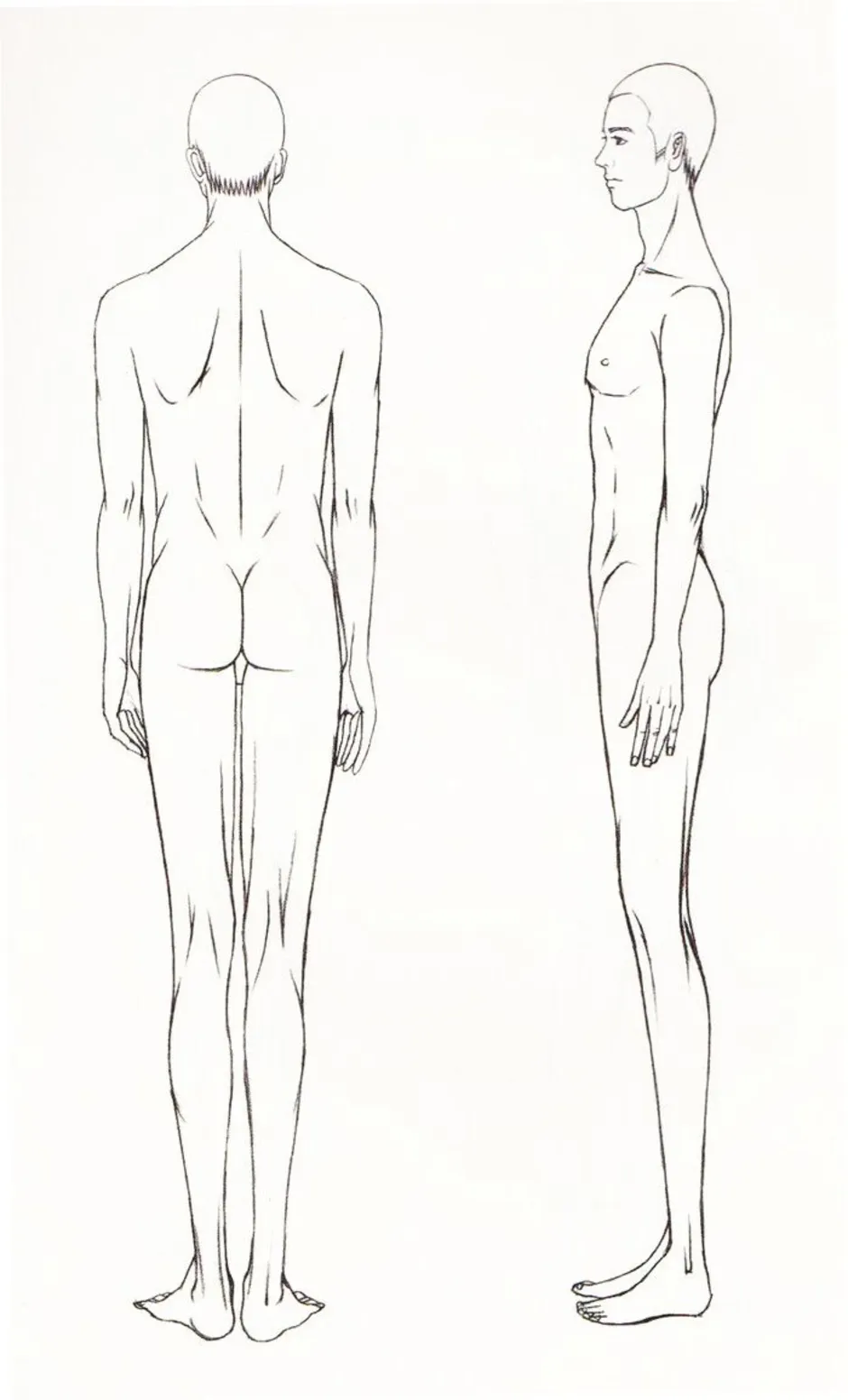 Профиль в полный рост. Эскиз человека с боку. Тело человека в профиль. Тело рисунок. Человек с боку.