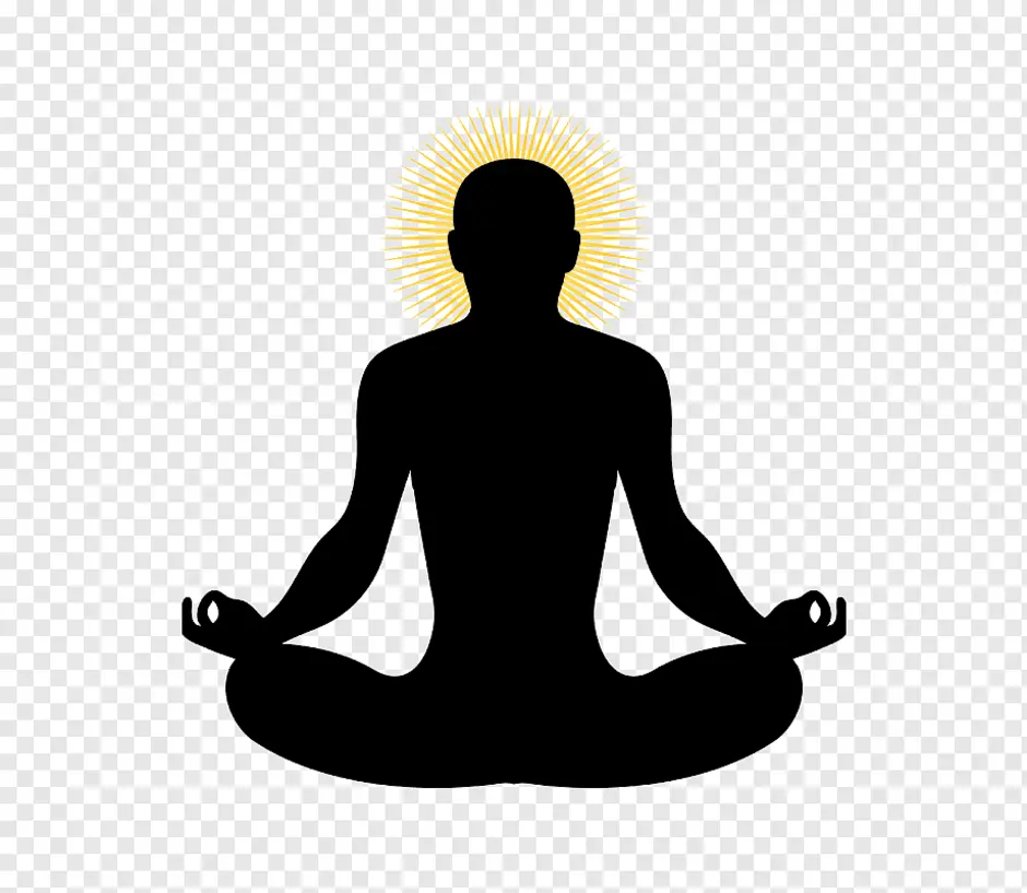 Медитирующий йог. Человек в позе лотоса. Медитация иллюстрация. Поза лотоса силуэт. Йога силуэт.