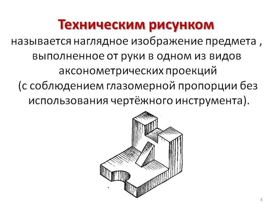 Понятие технический рисунок