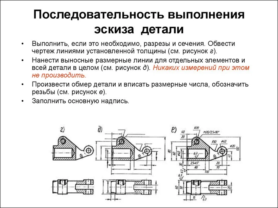 Рабочий эскиз детали это