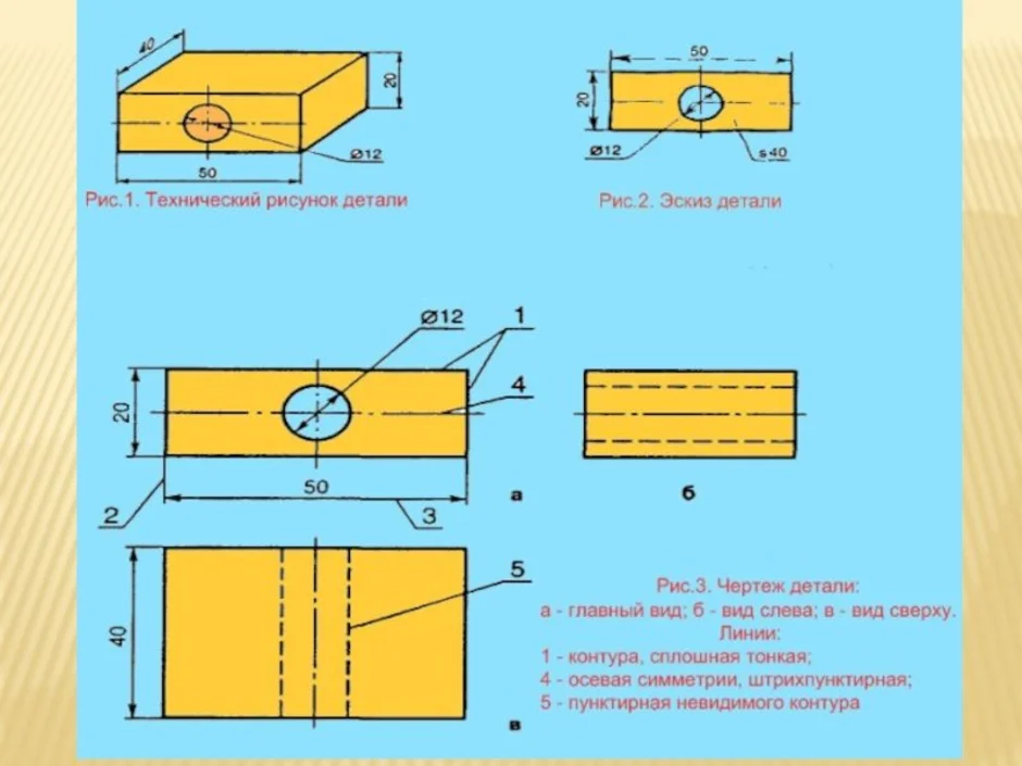 Технический рисунок 5 класс