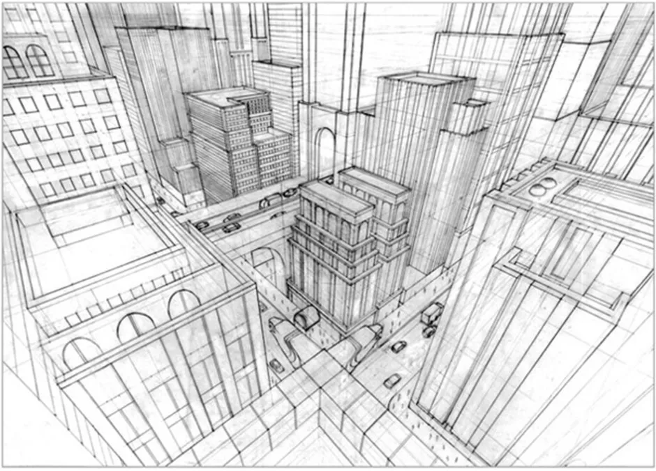 Рисуя вид. Перспектива города вид сверху. Зарисовка города сверху. Нарисованный город сверху. Город вид сверху карандашом.