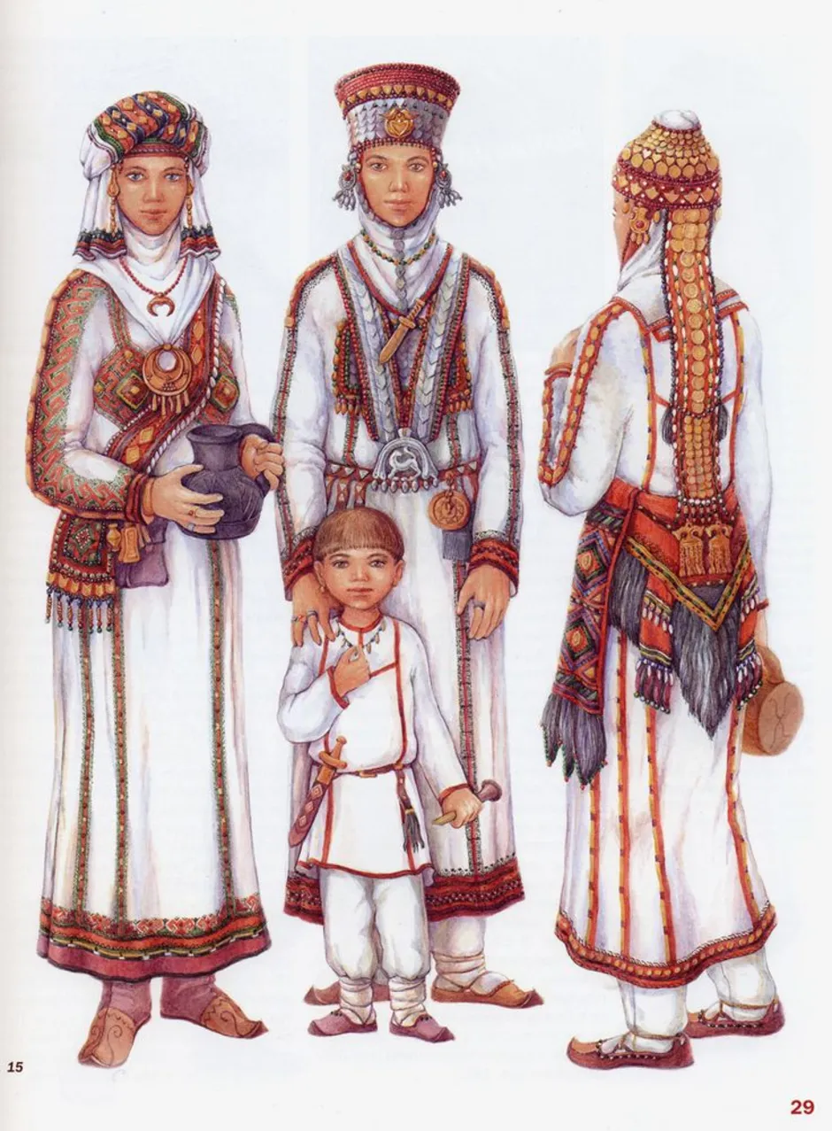 Национальный костюм народов чуваши рисунок