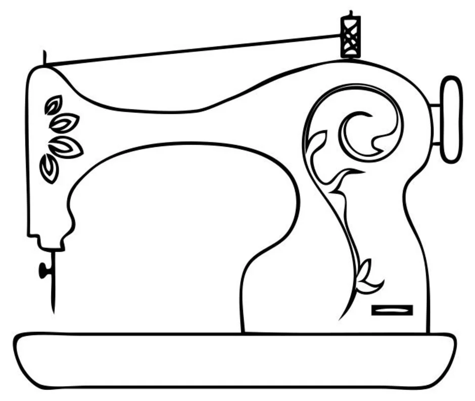Картинка швейной машинки для распечатки