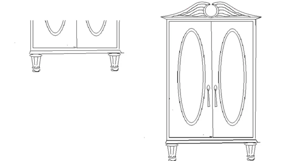 Как нарисовать шкаф поэтапно