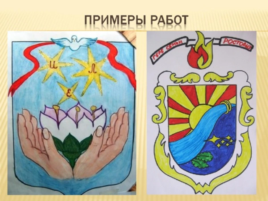 Рисунок герб семьи рода