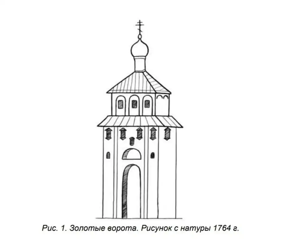 Золотые ворота рисовать