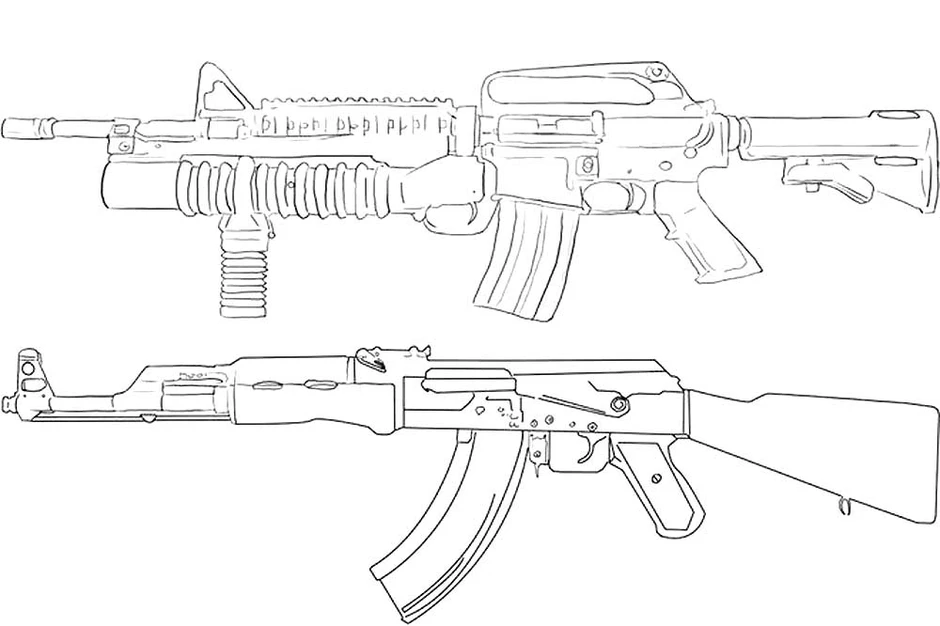 Как нарисовать м4